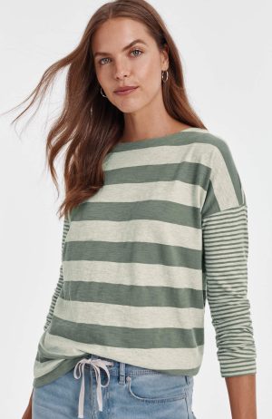 Relaxed Boat-Neck Tee