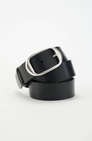 Leather Oval-Ring Belt