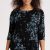 black waterfall floral