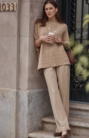 Wearever Polished-Knit Wide-Leg Trousers