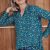 teal lighthearted floral