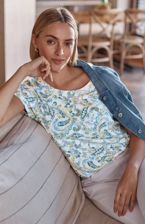 Luxe Supima Scoop-Neck Tee