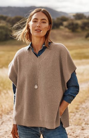 Versatile Tweed Poncho