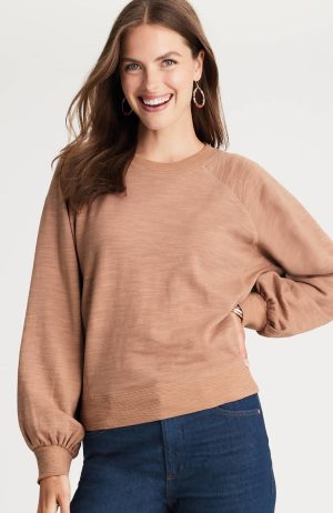 Seamed French Terry Sweatshirt