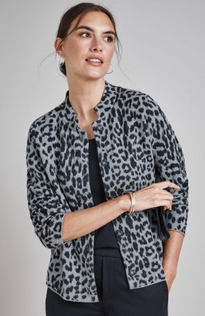 Wearever Leopard-Pattern Cardi
