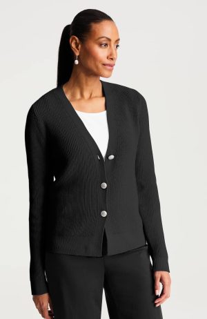 Short Ribbed Cardi