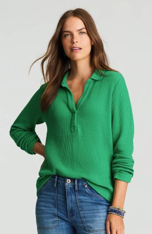 Ribbed Cotton-Blend Pullover