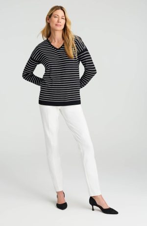 Wearever Fine-Gauge Striped Sweater