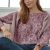 frosted pink delicate medallion
