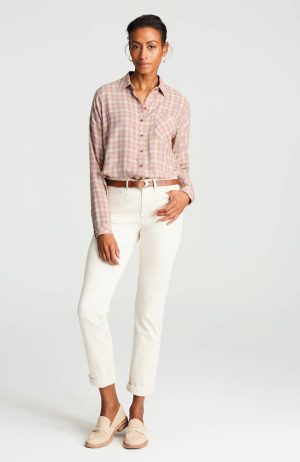 Plaid Brushed-Twill Shirt