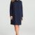 azure heather/charcoal blue