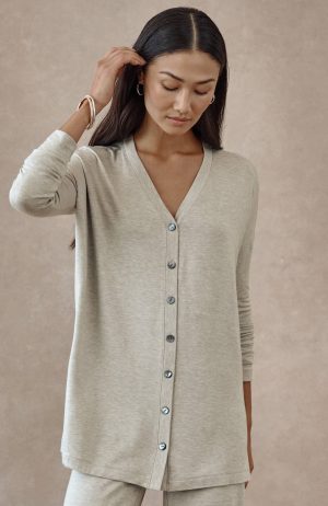 Pure Jill Tranquility Button-Front Top