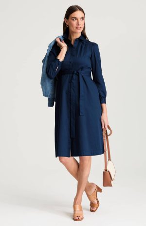 Button-Front Shirtdress