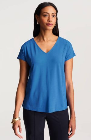 Wearever Slub-Knit A-Line Tee