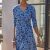 navy blue floral glow
