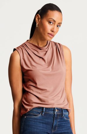 Wearever Draped-Neck Top
