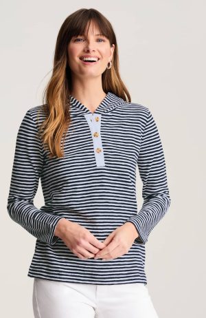 Eyelet-Trimmed Hoodie