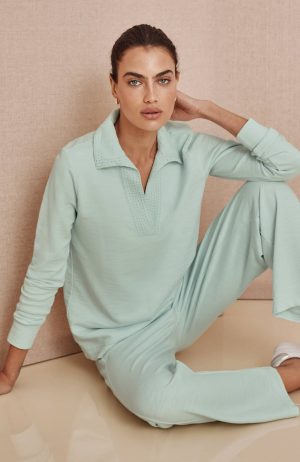 Pure Jill Johnny Collar Top