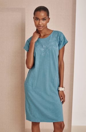 Pure Jill Slub-Knit T-Shirt Dress