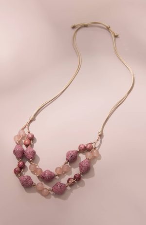 Pink Beaded Necklace