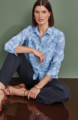 One-Pocket Button-Front Shirt