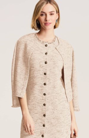 Tweed-Mix Cardi