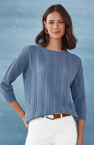 Open-Stitched Sweater