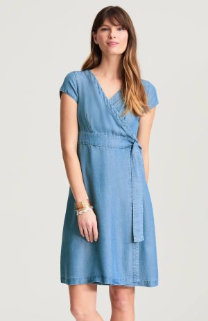 Tencel Lyocell Wrap Dress