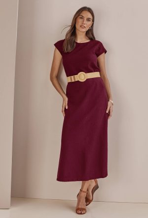 Seersucker Maxi Skirt