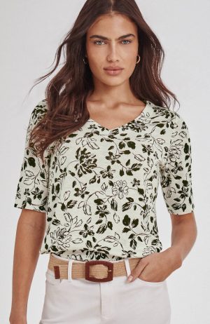 Pima-Slub V-Neck Tee
