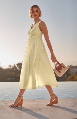 Tie-Front A-Line Dress