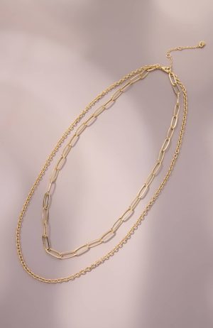 Demi-Fine Double-Layer Chain Necklace