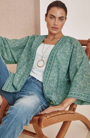 Block-Printed Soft Jacket