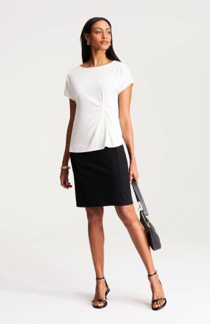 Wearever Sculpted-Knit Pencil Skirt