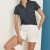 navy blue/white
