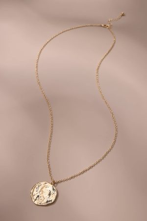 Hammered Coin Pendant