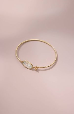 Semiprecious Bangle Bracelet