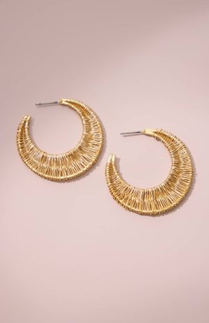 Sculpted-Wire Hoops