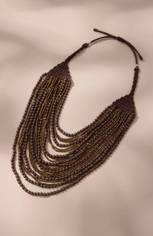 Multistrand Beaded Statement Necklace